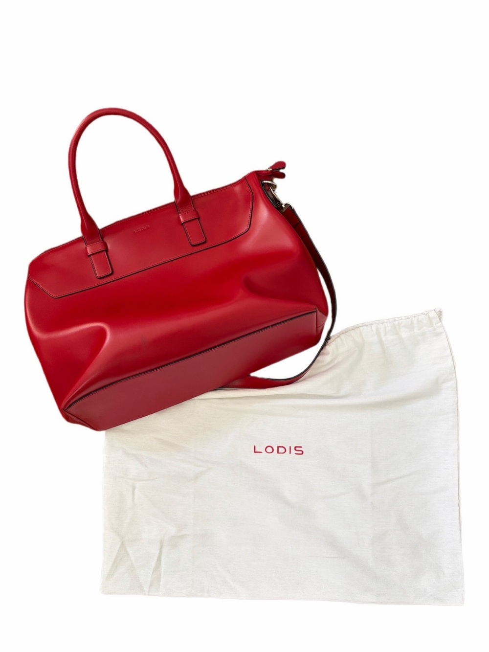 LODIS Red Laptop Bag Tote